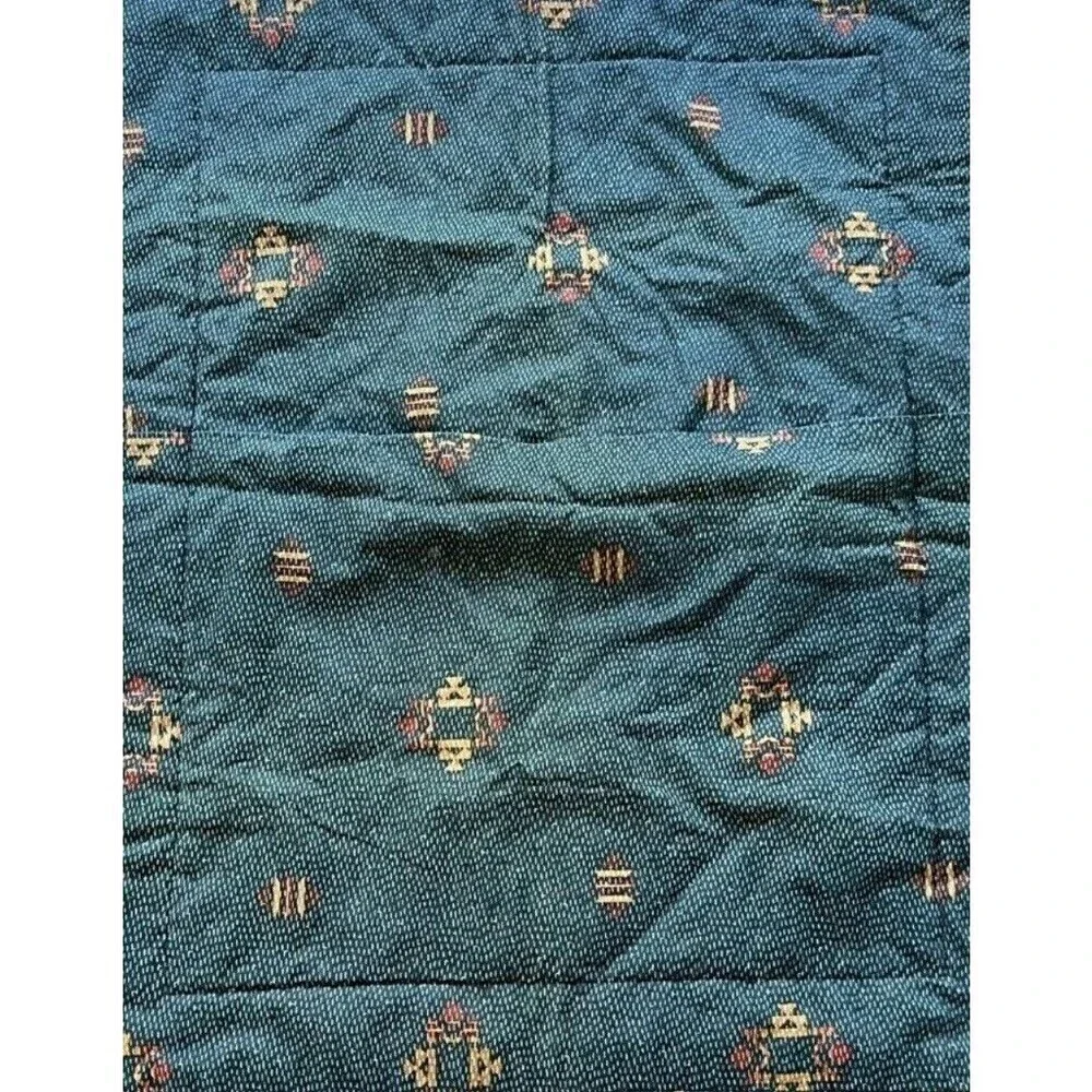 JCPenney Set of 2 NEW Pillow Shams Standard Aztec Horses Tribal Poly Cotton VTG